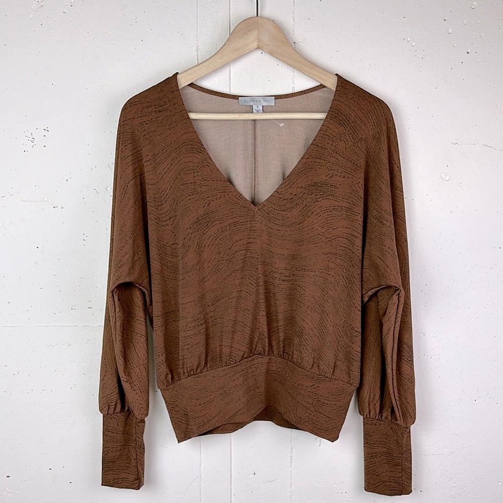 Evereve Allison Joy Dolman Sleeve V Neck Blouse